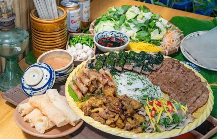 Set of Fermented pork and beef for lunch