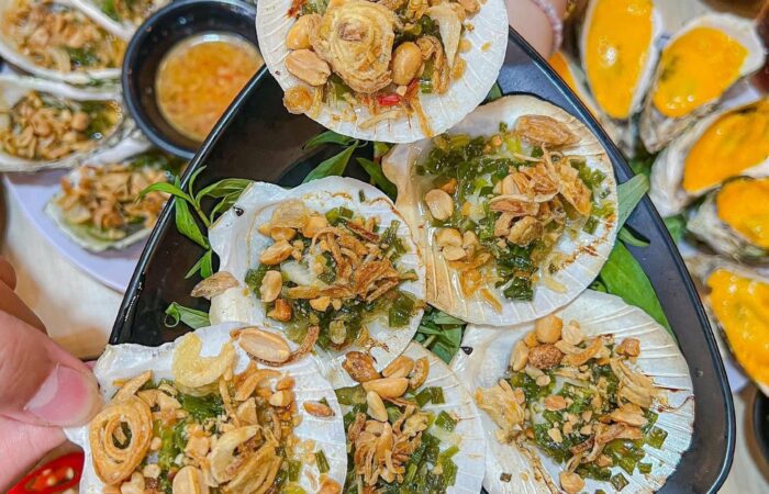 Grilled Oysters and Scallops