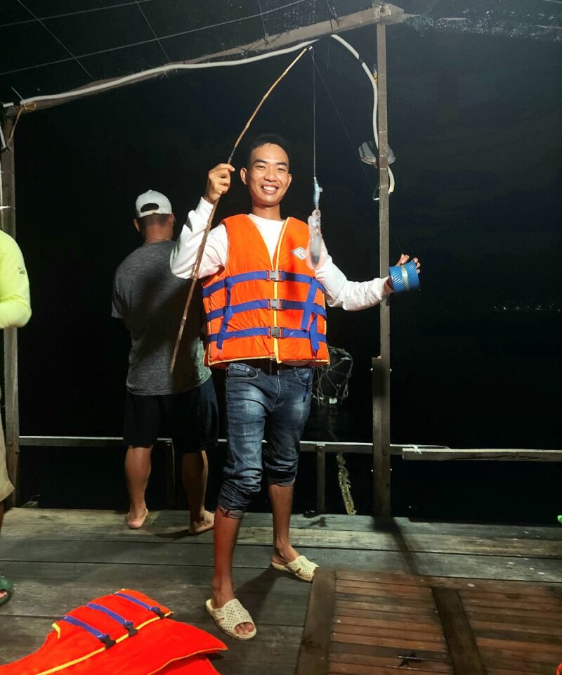 fish for squid in Quy Nhon