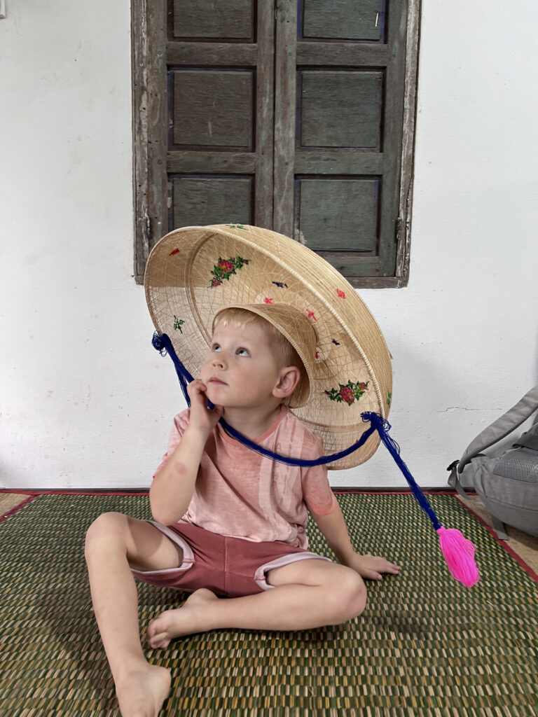 Phu Gia Conical Hat Village - Happy moments with foreigners