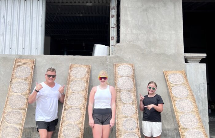 Rice paper-making village