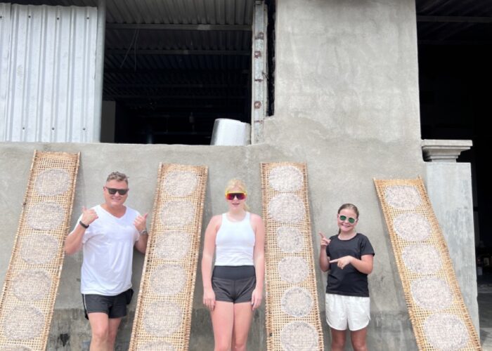 Rice paper-making village