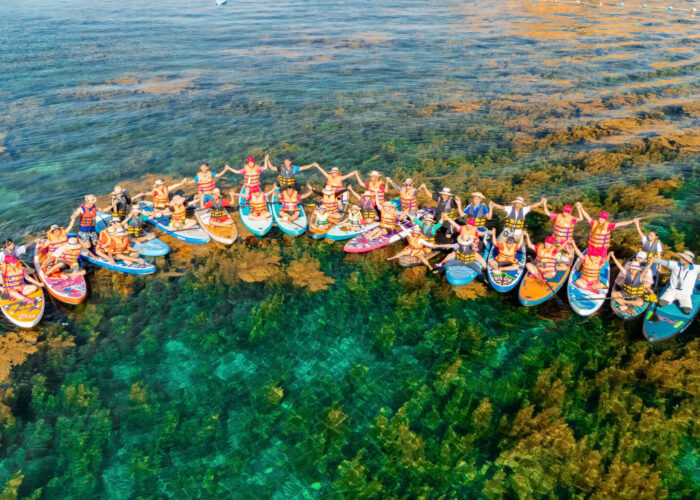 SUP rowing on the Seaweed forest at Hon Kho