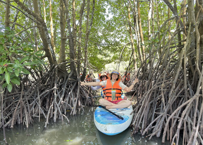 Stop at the nice coner inside the mangrove forest
