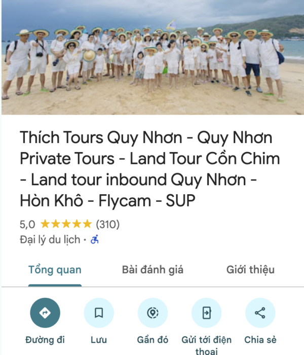 Review THICHTOURS on Google Map Review THICHTOURS on Google Map