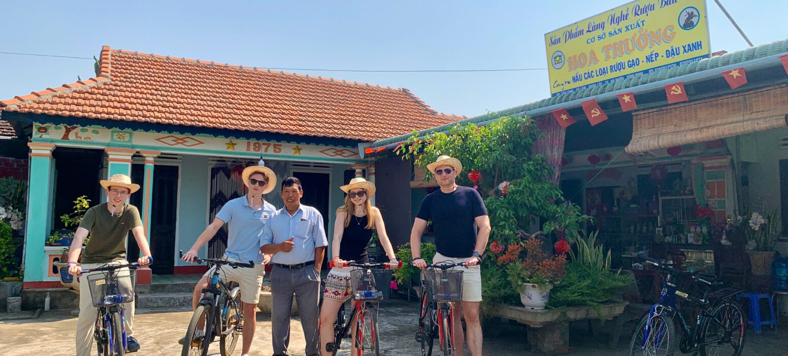 Riding on the rice field – doing bycicle tour with us Riding on the rice field - doing bycicle tour with us